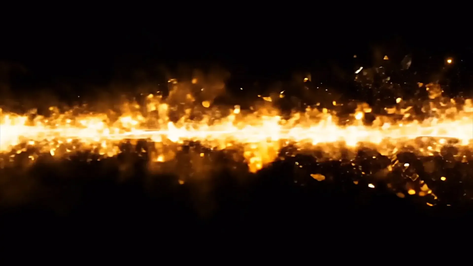 Intense Fire Burst Overlay for Action Movie Title Animation